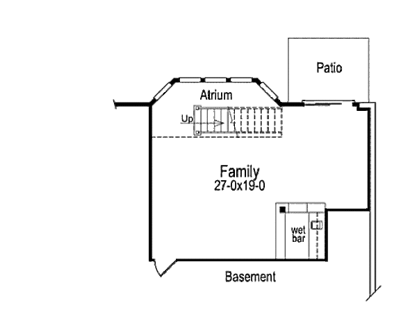 Dream House Plan - Traditional Floor Plan - Lower Floor Plan #57-271