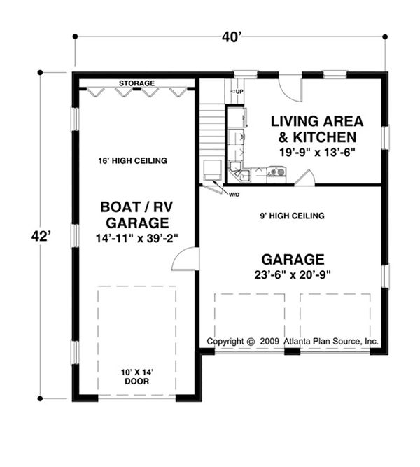 Craftsman Floor Plan - Main Floor Plan #56-610