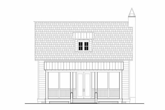 Exterior - Front Elevation 3 for Cottage House Plan #443-11 - 3 bed, 2.5 bath