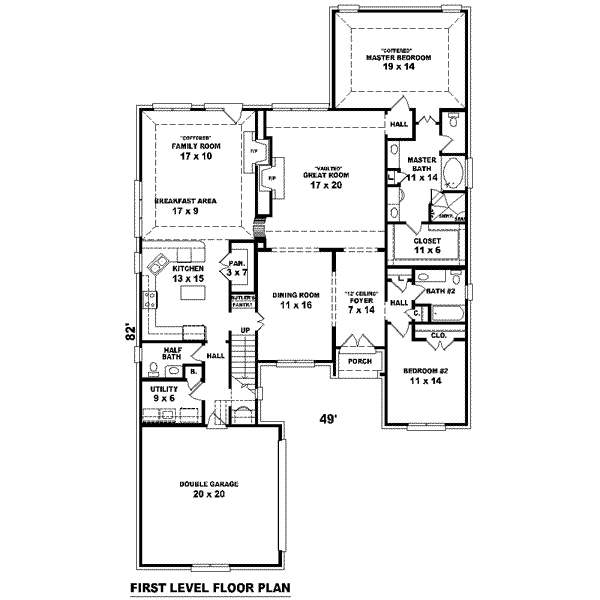 European Floor Plan - Main Floor Plan #81-1588