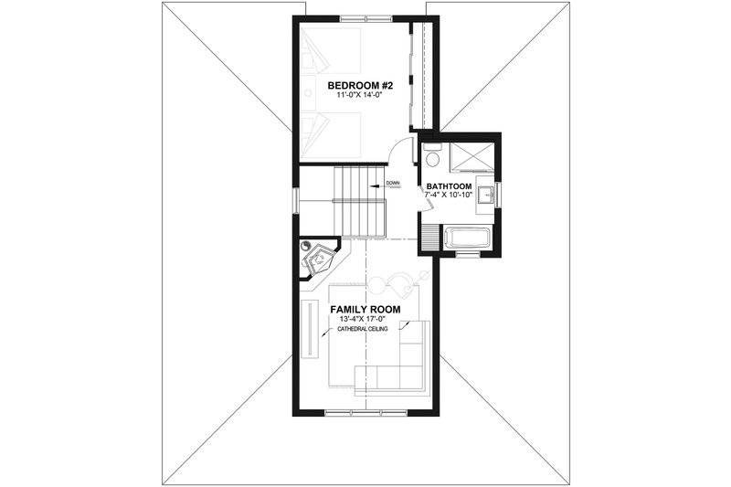 Dream House Plan - Floor Plan - Upper Floor for Farmhouse House Plan #23-826 - 4 bed, 2.5 bath