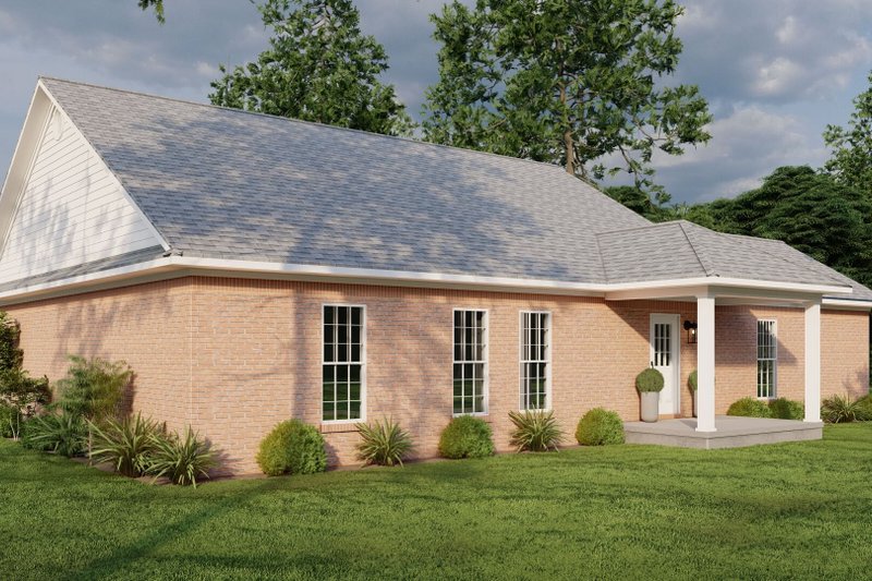 Home Plan - Exterior - Rear Elevation for Traditional House Plan #17-2511 - 4 bed, 2 bath