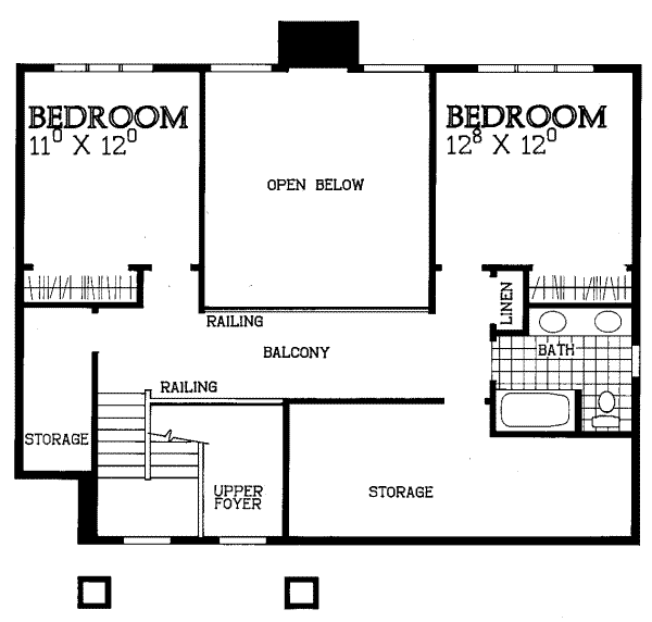 Dream House Plan - Traditional Floor Plan - Upper Floor Plan #72-378