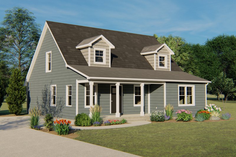 Dream House Plan - Cottage Exterior - Front Elevation Plan #1064-22