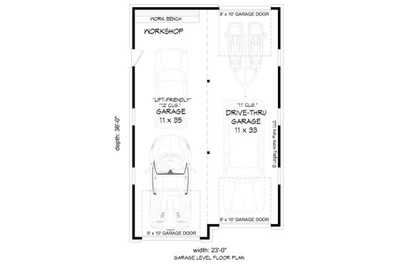 Floor Plan - Main Floor for Traditional House Plan #932-687, 0 bath