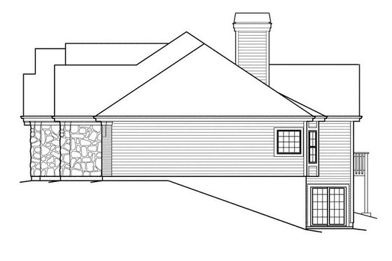 Exterior - Other Elevation for Mediterranean House Plan #57-279 - 3 bed, 2.5 bath