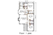 Cottage Style House Plan - 3 Beds 2 Baths 1152 Sq/Ft Plan #79-137 