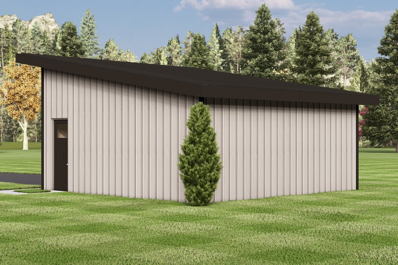 House Blueprint - Exterior - Rear Elevation for Contemporary House Plan #1064-463, 0 bath