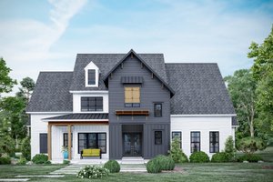 Dream House Plan - Modern Exterior - Front Elevation Plan #1081-11