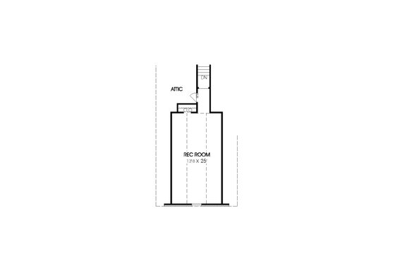 Floor Plan - Upper Floor for European House Plan #424-259 - 3 bed, 2 bath