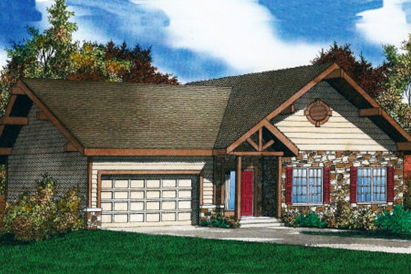 House Design - Traditional Exterior - Front Elevation Plan #405-206