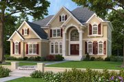 European Style House Plan - 5 Beds 4.5 Baths 3525 Sq/Ft Plan #927-24 