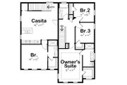 Traditional Style House Plan - 4 Beds 3.5 Baths 2506 Sq/Ft Plan #20-2327 