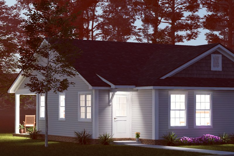 Architectural House Design - Exterior - Other Elevation 6 for Cottage House Plan #513-2445 - 2 bed, 2 bath