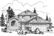 Traditional Style House Plan - 4 Beds 3 Baths 2000 Sq/Ft Plan #18-9318 