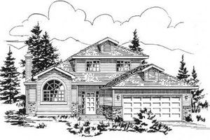 Traditional Exterior - Front Elevation Plan #18-9318