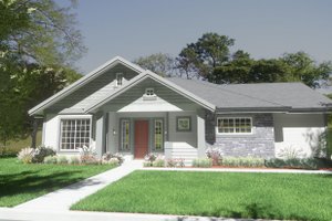 House Blueprint - Exterior - Front Elevation for Bungalow House Plan #1126-4 - 3 bed, 2 bath