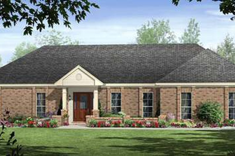 Dream House Plan - Ranch Exterior - Front Elevation Plan #21-235