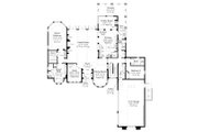 Mediterranean Style House Plan - 4 Beds 4 Baths 3552 Sq/Ft Plan #930-479 