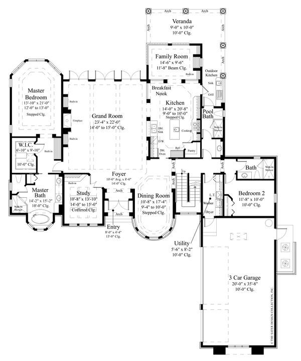 Home Plan - Mediterranean Floor Plan - Main Floor Plan #930-479