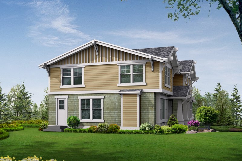 Home Plan - Exterior - Rear Elevation for Craftsman House Plan #132-133 - 3 bed, 2.5 bath