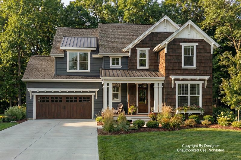 Home Plan - Exterior - Front Elevation 2 for Craftsman House Plan #51-1196 - 4 bed, 3.5 bath