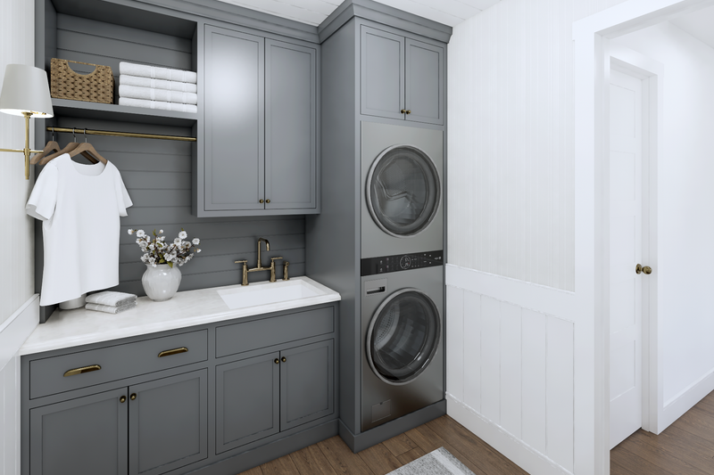 Dream House Plan - Interior - Laundry for Farmhouse House Plan #1114-8 - 2 bed, 2 bath