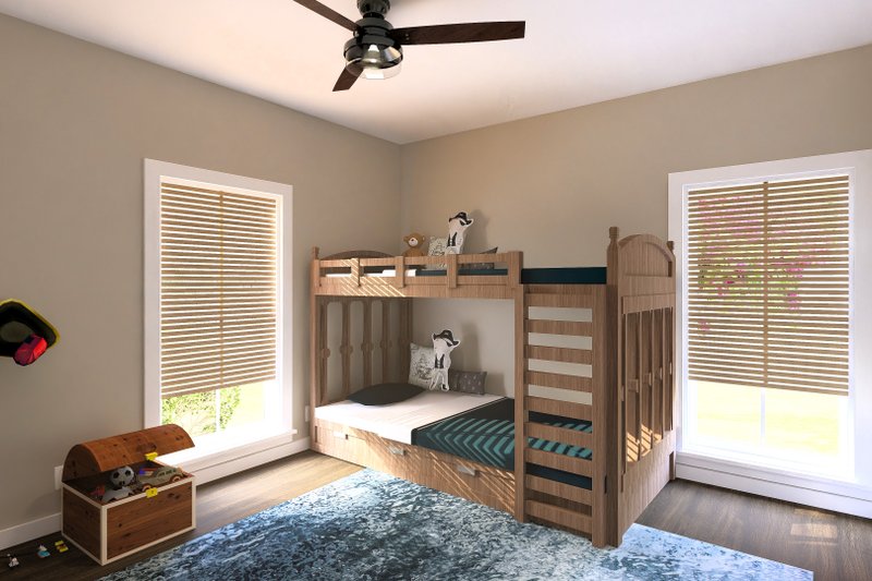 Home Plan - Interior - Bedroom 1 for Farmhouse House Plan #44-258 - 3 bed, 2 bath