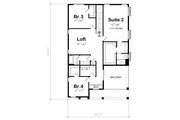 Modern Style House Plan - 4 Beds 3.5 Baths 2432 Sq/Ft Plan #20-2521 