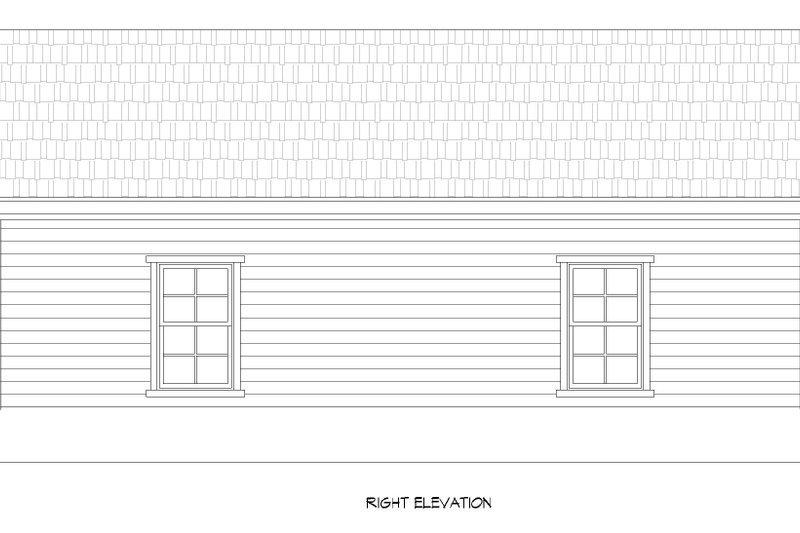 Architectural House Design - Exterior - Other Elevation 1 for Contemporary House Plan #932-942, 0.5 bath