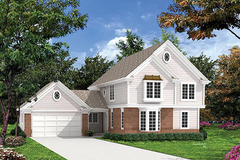 Home Plan - Traditional Exterior - Front Elevation Plan #57-268