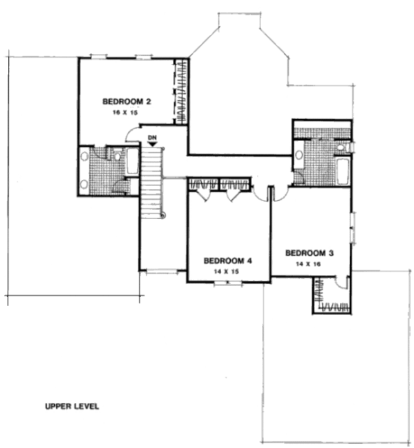 Home Plan - European Floor Plan - Upper Floor Plan #56-219