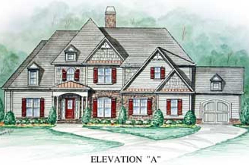Traditional Style House Plan - 5 Beds 4.5 Baths 4048 Sq/Ft Plan #54-140