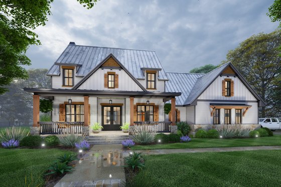 Exterior - Front Elevation 11 for Farmhouse House Plan #120-272 - 3 bed, 2.5 bath