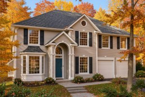 Colonial Exterior - Front Elevation Plan #94-218