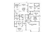 Craftsman Style House Plan - 4 Beds 3.5 Baths 2425 Sq/Ft Plan #513-2168 