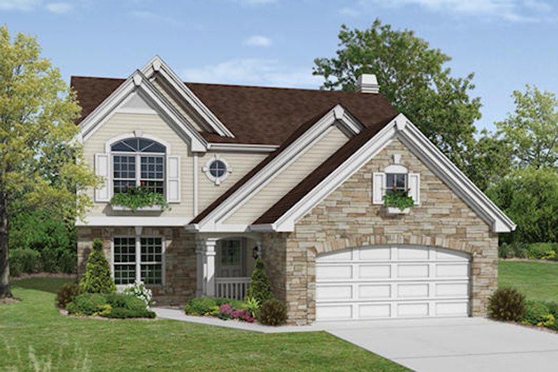 House Design - Traditional Exterior - Front Elevation Plan #57-343