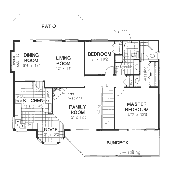 European Floor Plan - Main Floor Plan #18-9140