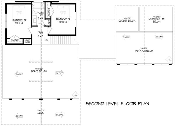 House Blueprint - Country Floor Plan - Upper Floor Plan #932-1052