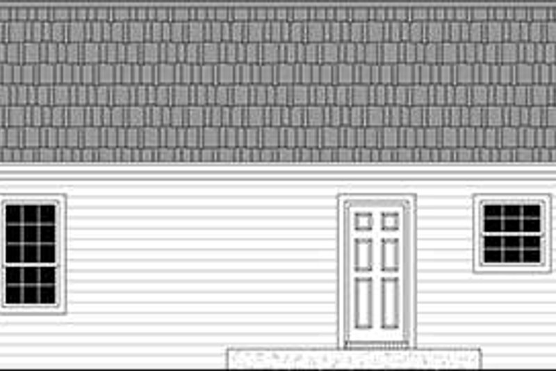 Home Plan - Exterior - Rear Elevation for Ranch House Plan #21-473 - 6 bed, 6 bath