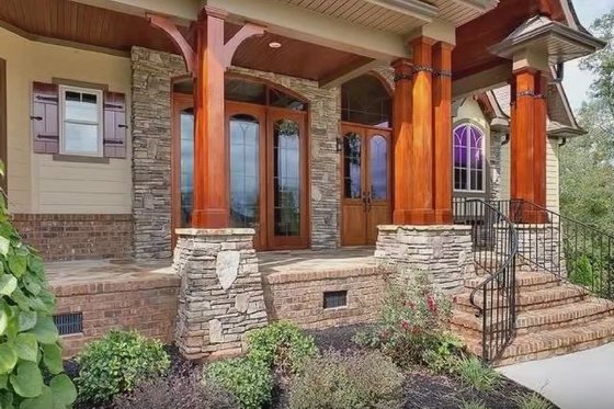 Exterior - Covered Porch for Craftsman House Plan #54-478 - 3 bed, 3.5 bath