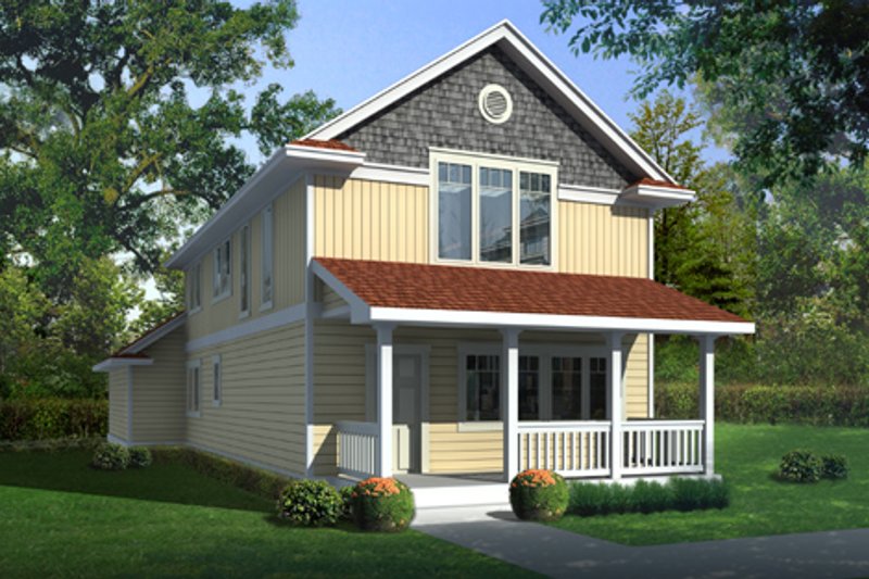 Architectural House Design - Farmhouse Exterior - Front Elevation Plan #95-220
