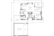 Contemporary Style House Plan - 3 Beds 2.5 Baths 2440 Sq/Ft Plan #454-3 