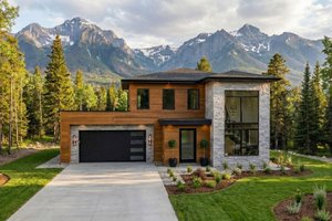 House Blueprint - Modern Exterior - Front Elevation Plan #455-732