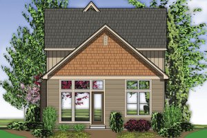 Exterior - Rear Elevation for Craftsman House Plan #48-552 - 3 bed, 2.5 bath