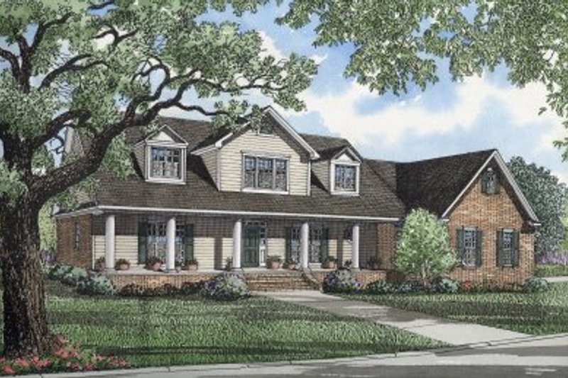 Home Plan - Traditional Exterior - Front Elevation Plan #17-254
