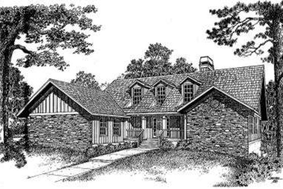 Exterior - Front Elevation for Traditional House Plan #322-109 - 3 bed, 3.5 bath