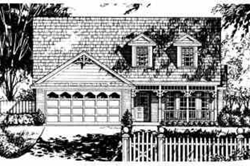 House Blueprint - Traditional Exterior - Front Elevation Plan #40-246