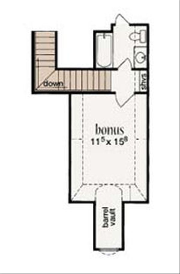 Architectural House Design - European Floor Plan - Upper Floor Plan #36-464