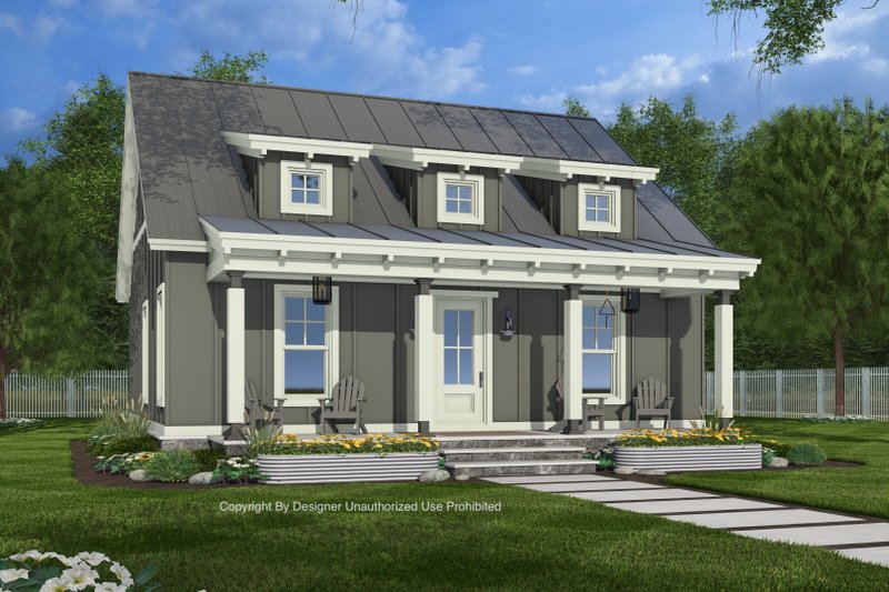 House Blueprint - Craftsman Exterior - Front Elevation Plan #51-1430
